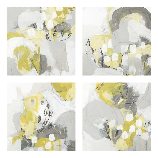 Cuadros abstractos Lemons In The Fog Set II
