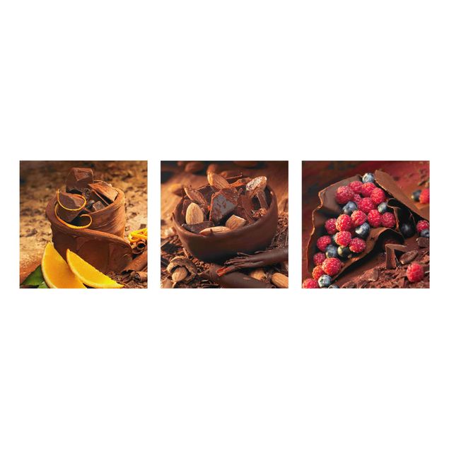 Cuadros de plantas Chocolate With Fruit And Almonds