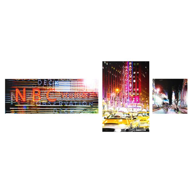 Cuadros de cristal arquitectura y skyline Times Square City Lights