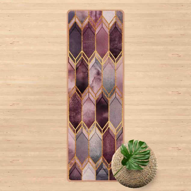 Cuadros Elisabeth Fredriksson Stained Glass Geometric Rose Gold