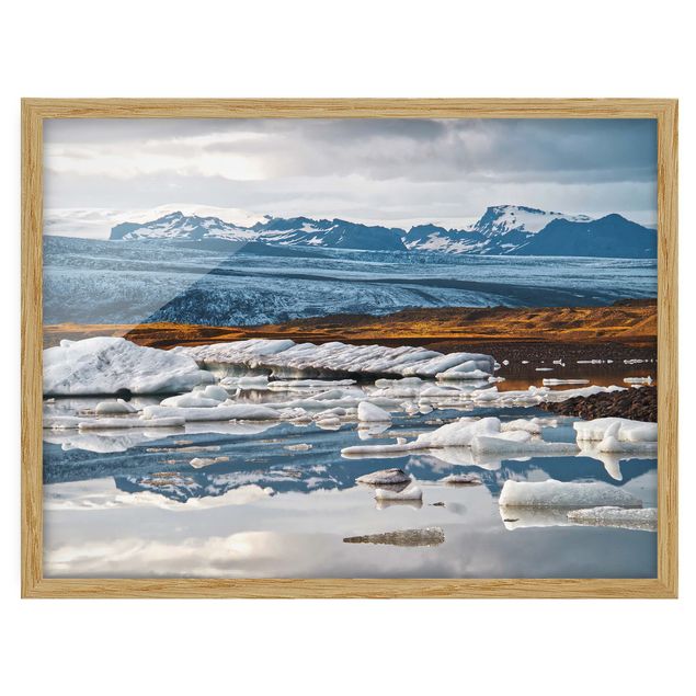 Pósters enmarcados de paisajes Glacier Lagoon