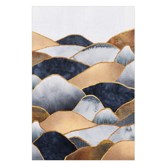 Vinilo para cristales - Golden Mountains Watercolour