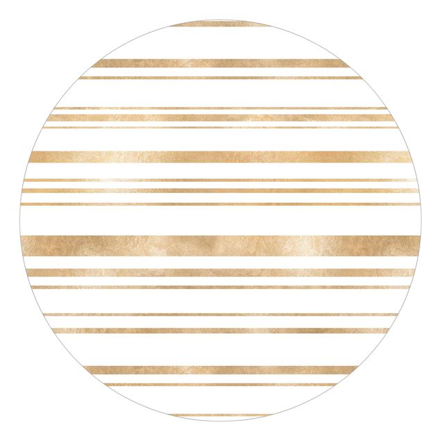 Papel pintado con patrones Golden Glitter Stripes