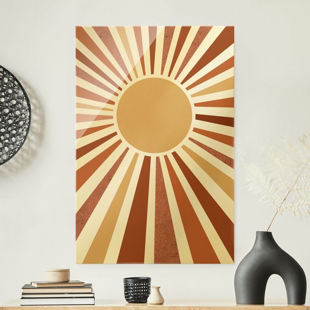 Cuadros abstractos Golden Sun Rays