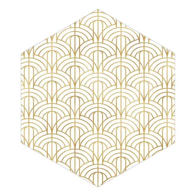 Papel pintado Golden Art Deco Pattern XXL