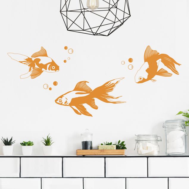 Vinilo peces Goldfish Set