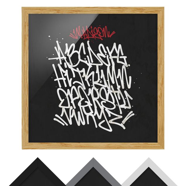 Cuadros enmarcados Graffiti Art Alphabet