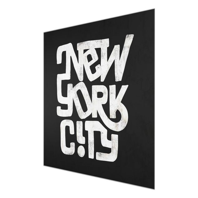 Cuadros en blanco y negro Graffiti Art Calligraphy New York City Black