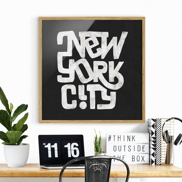 Cuadros de Nueva York Graffiti Art Calligraphy New York City Black