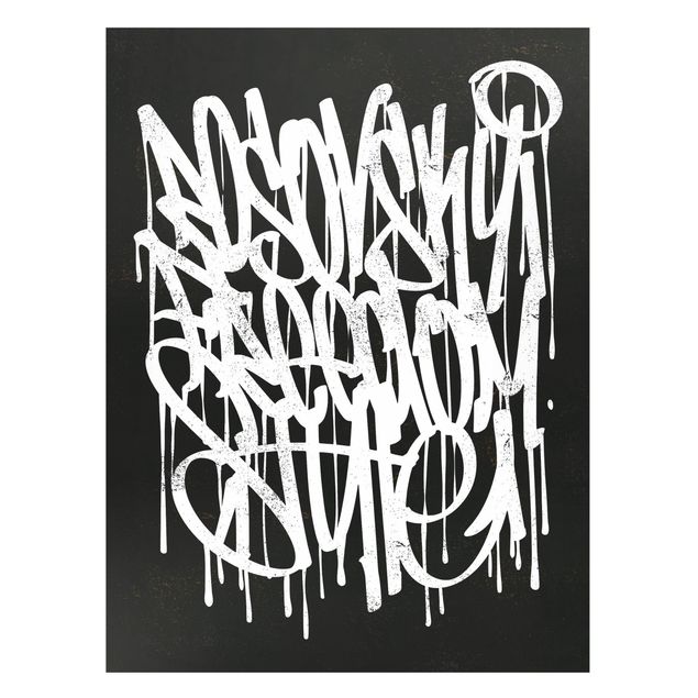 Cuadros con frases motivadoras Graffiti Art Freedom Style