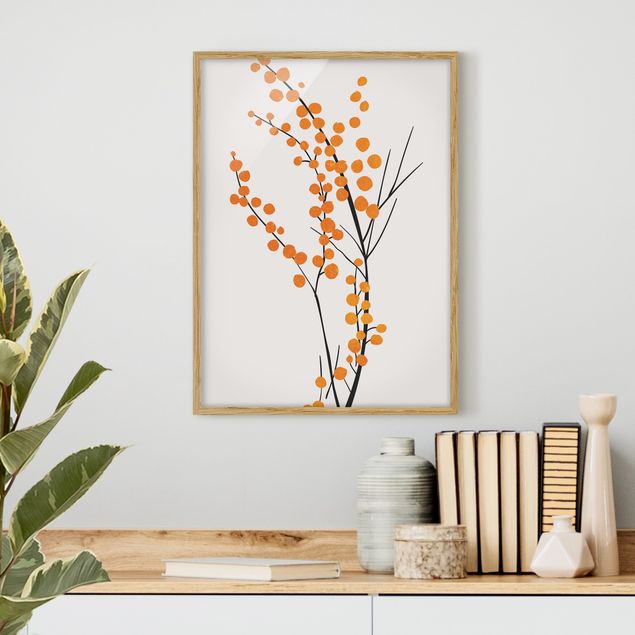Cuadros peces Graphical Plant World - Berries Orange