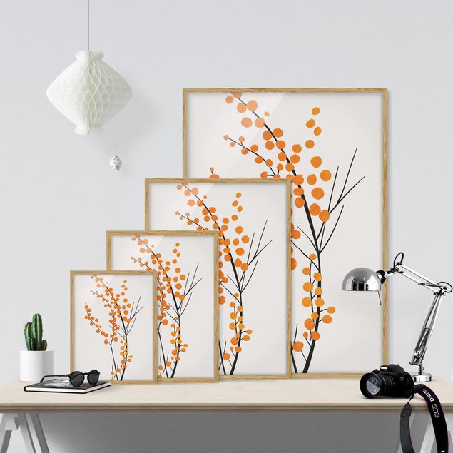 Cuadros flores Graphical Plant World - Berries Orange