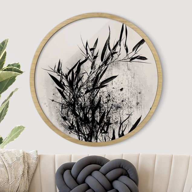 Cuadros de peces modernos Graphical Plant World - Black Bamboo