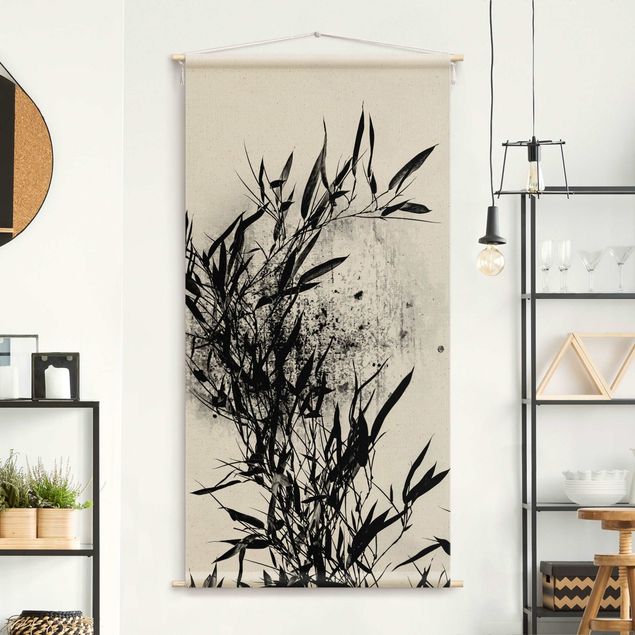 Tapices modernos Graphical Plant World - Black Bamboo