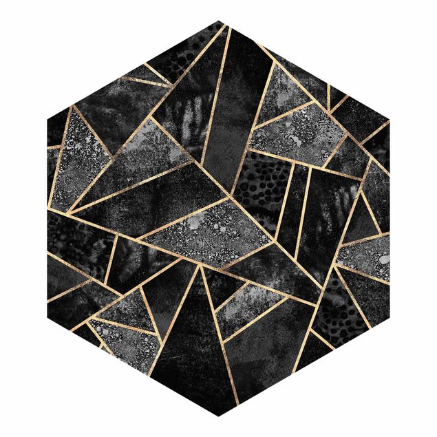 Cuadros Elisabeth Fredriksson Gray Triangles Gold
