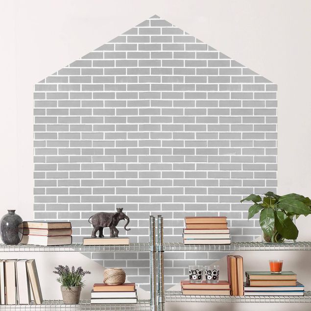 Papel imitacion ladrillo Gray Brick Wall