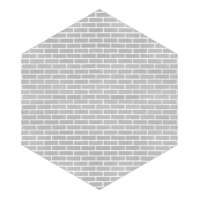Papel pintado tonos grises Gray Brick Wall