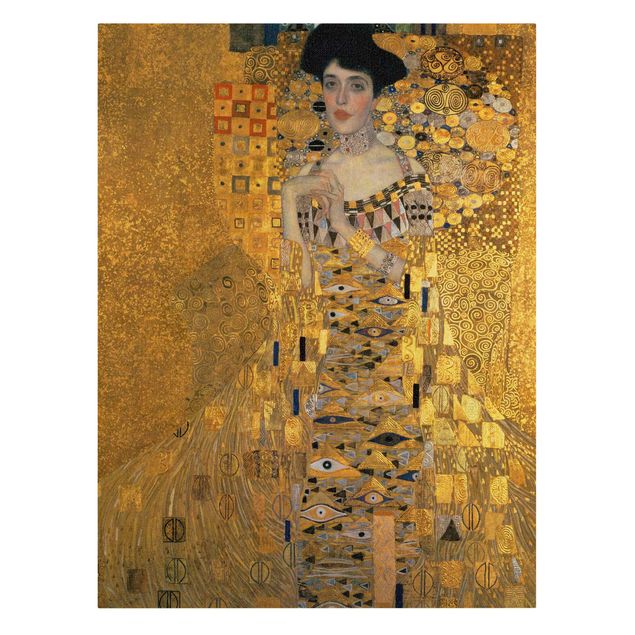 Lienzos de cuadros famosos Gustav Klimt - Portrait Of Adele Bloch-Bauer I