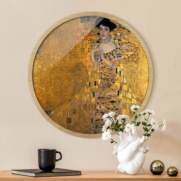 Pósters enmarcados de cuadros famosos Gustav Klimt - Portrait Of Adele Bloch-Bauer I