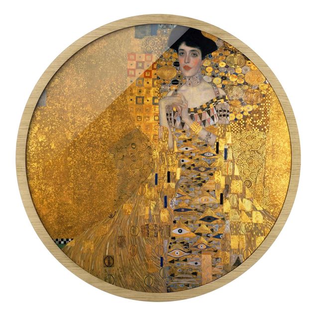 Cuadros redondos modernos Gustav Klimt - Portrait Of Adele Bloch-Bauer I