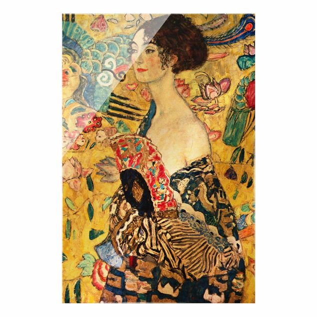Cuadros famosos Gustav Klimt - Lady With Fan