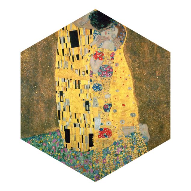Papel pintado moderno Gustav Klimt - The Kiss