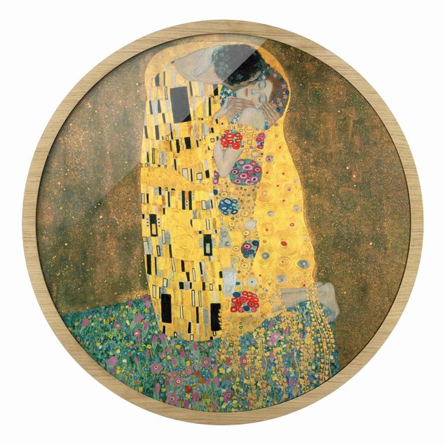 Cuadros redondos Gustav Klimt - The Kiss