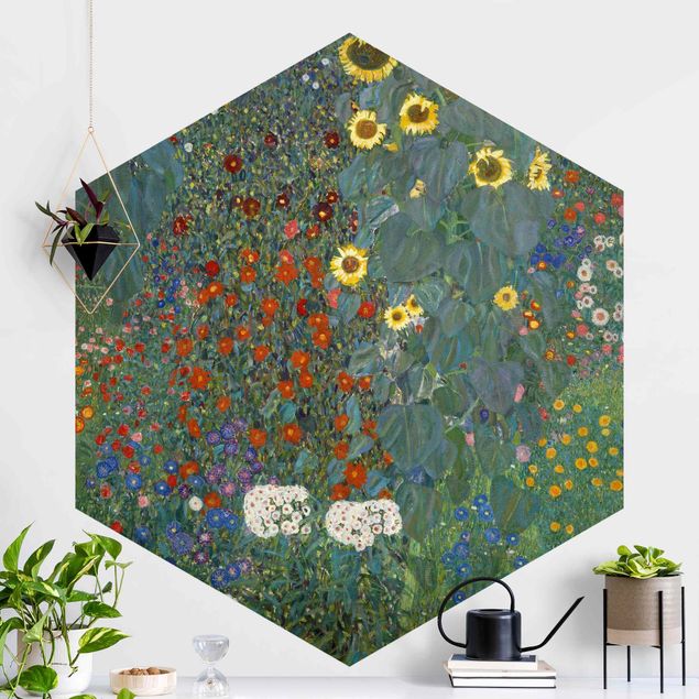 Cuadros Art deco Gustav Klimt - Garden Sunflowers