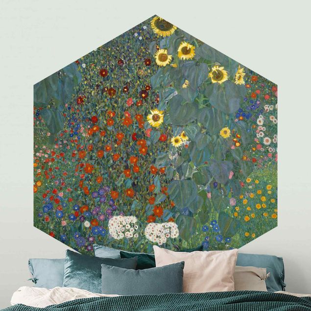 Decoración en la cocina Gustav Klimt - Garden Sunflowers