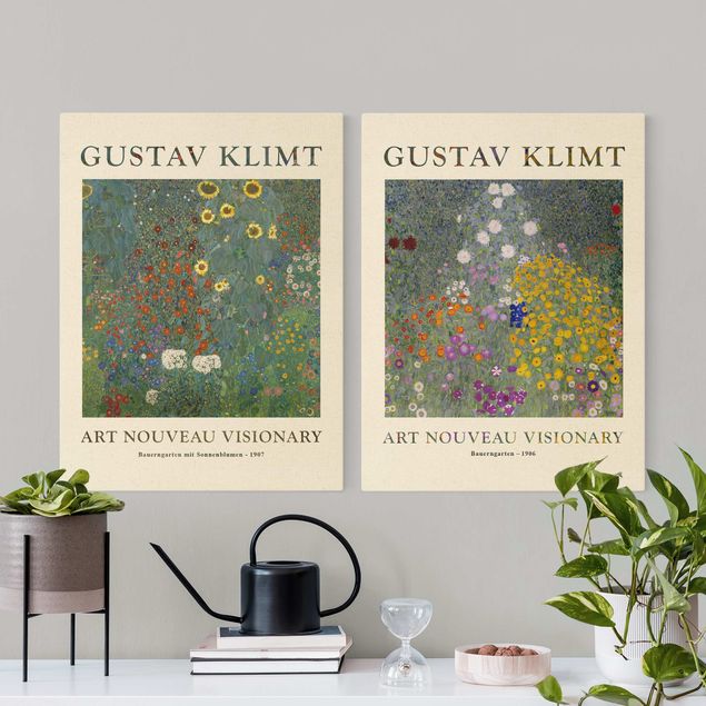 Lienzos de flores Gustav Klimt - Farmer's Garden - Museum Edition