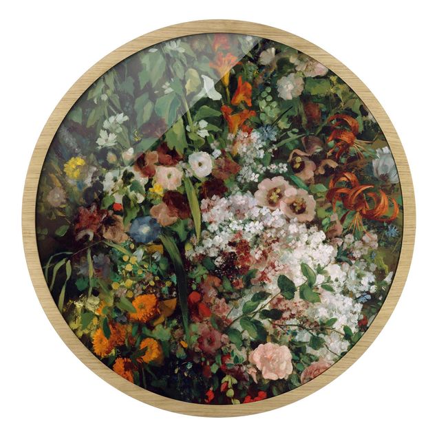Cuadros de plantas Gustave Courbet - Bouquet In Vase