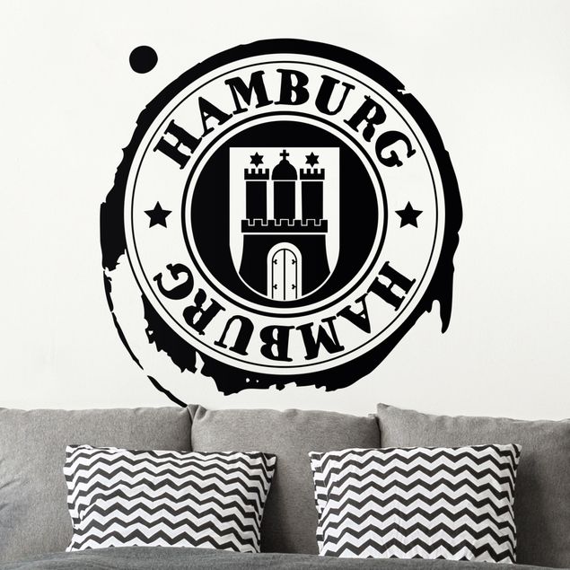 Vinilos de pared Alemania Hamburg Logo Design