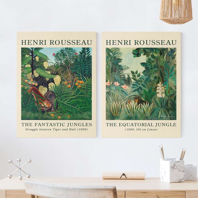 Lienzos de tigres Henri Rousseau - Museum Edition The Equatorial Jungle