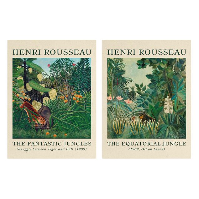 Cuadros de árboles para salón Henri Rousseau - Museum Edition The Equatorial Jungle