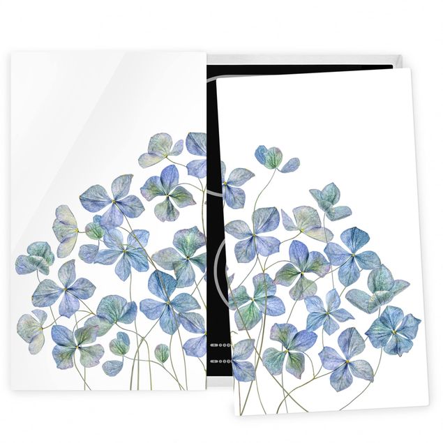 Cubre vitrocerámicas flores Blue Hydrangea Flowers