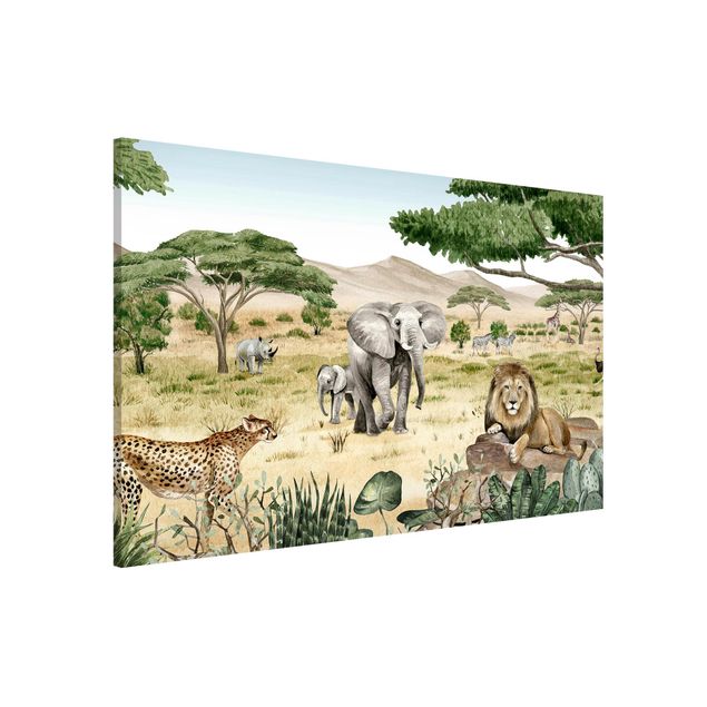 Cuadros elefantes Rulers of the savannah