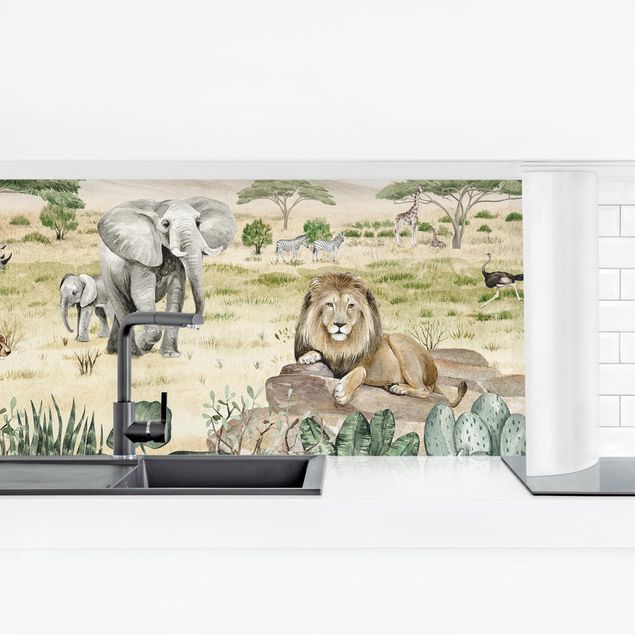 revestimiento pared cocina Rulers of the savannah
