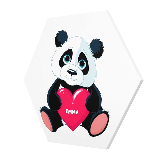 Cuadros Panda With Heart