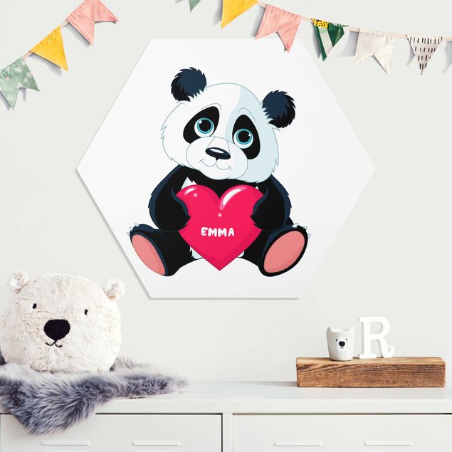 Decoración habitación infantil Panda With Heart