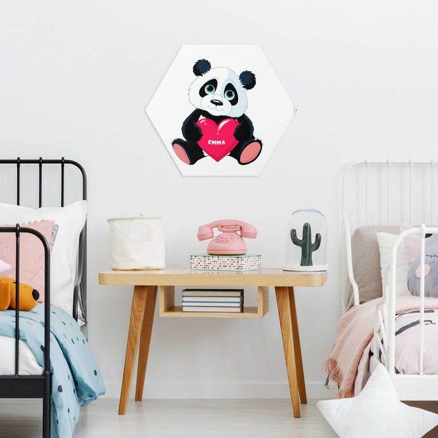 Cuadros románticos Panda With Heart