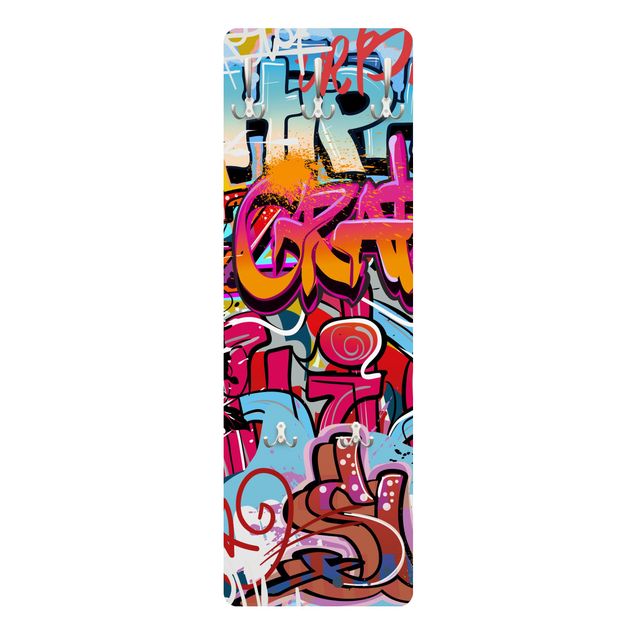 Percha pared Hip Hop Graffiti