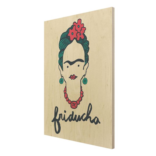 Cuadros de madera con frases Frida Kahlo - Friducha