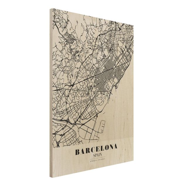 Decoración de cocinas Barcelona City Map - Classic