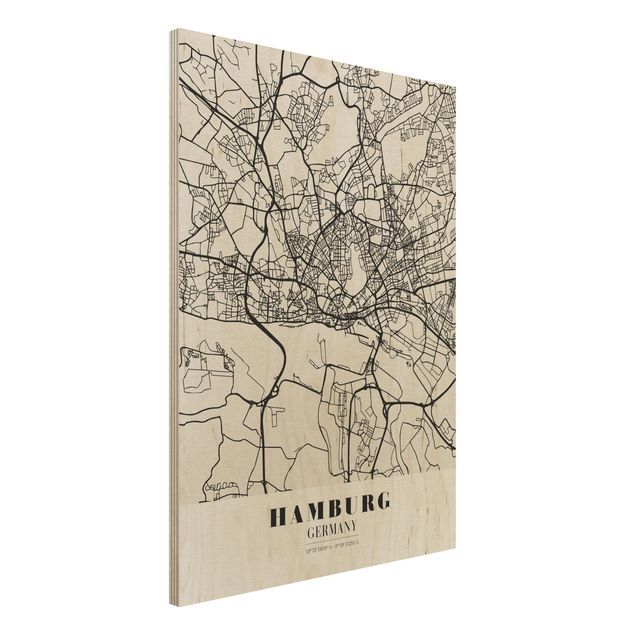 Decoración cocina Hamburg City Map - Classic