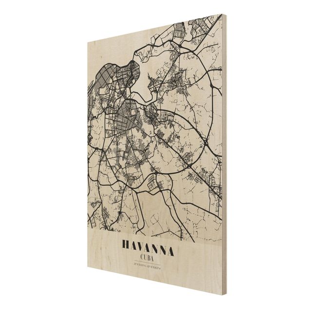 Cuadros Havana City Map - Classic