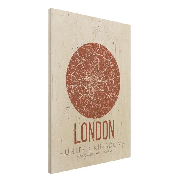 Decoración en la cocina City Map London - Retro