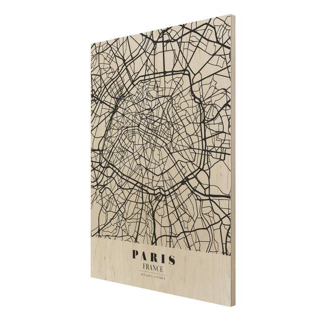 Cuadros modernos Paris City Map - Classic