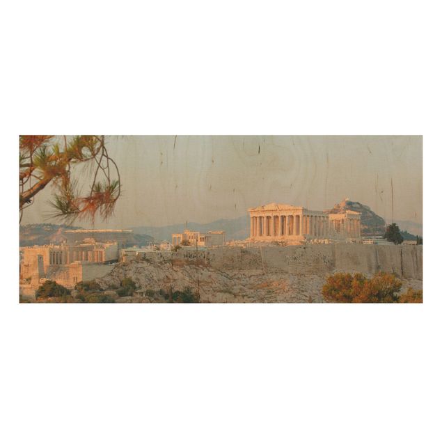 Cuadros de madera paisajes Acropolis