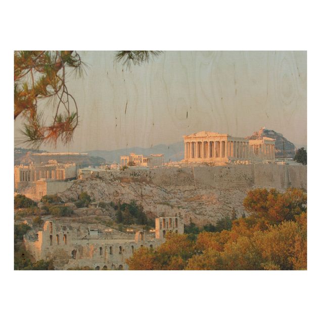 Cuadros de madera paisajes Acropolis