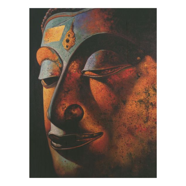 cuadros de madera vintage Bombay Buddha